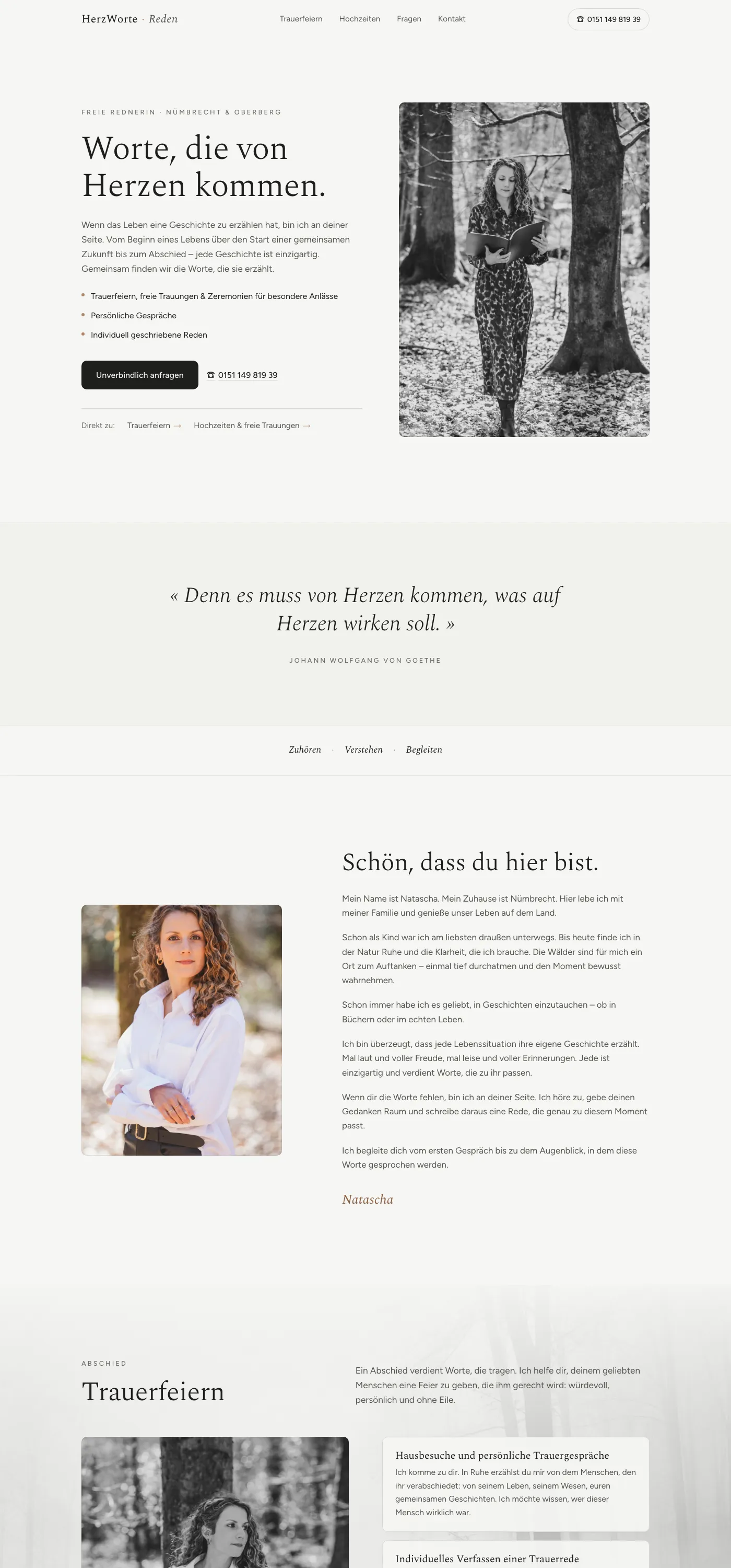 Startseite von HerzWorte-Reden